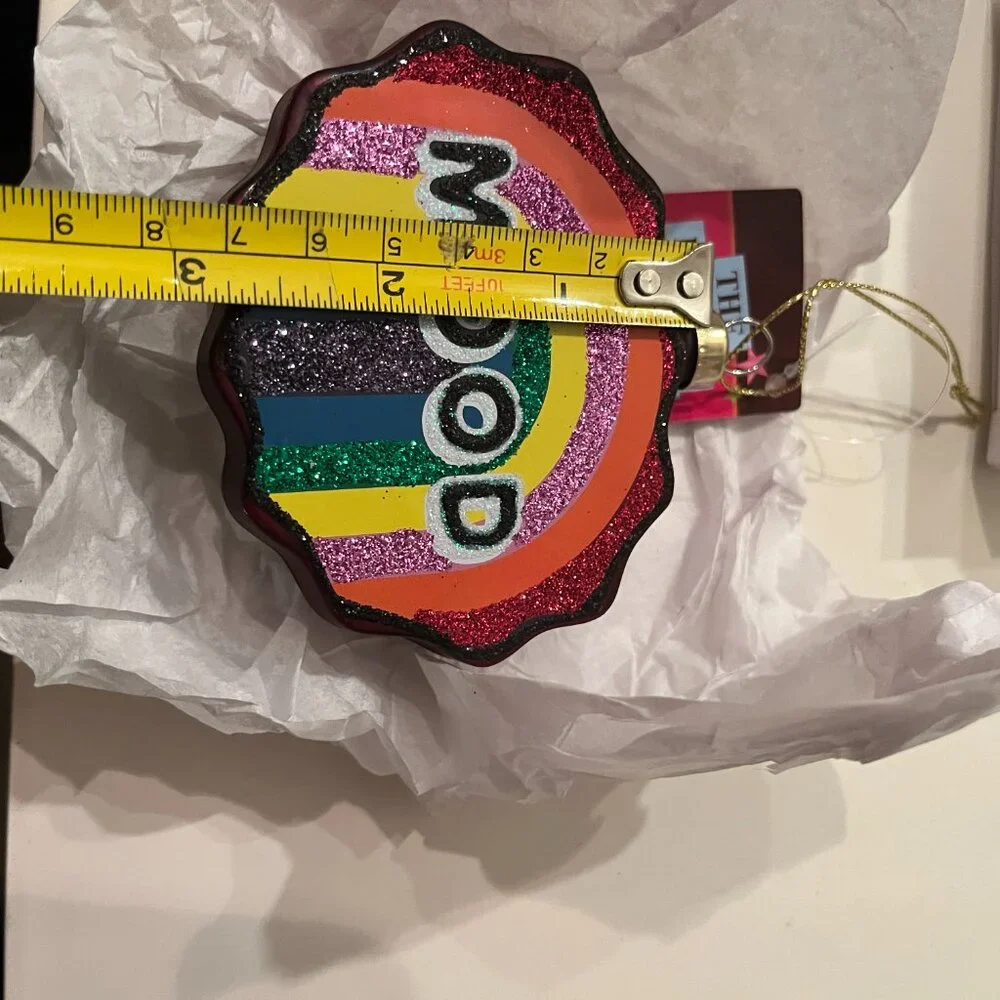 Mood Multicolored  Christmas Ornament 3.5 Inch Holiday‎ Decor